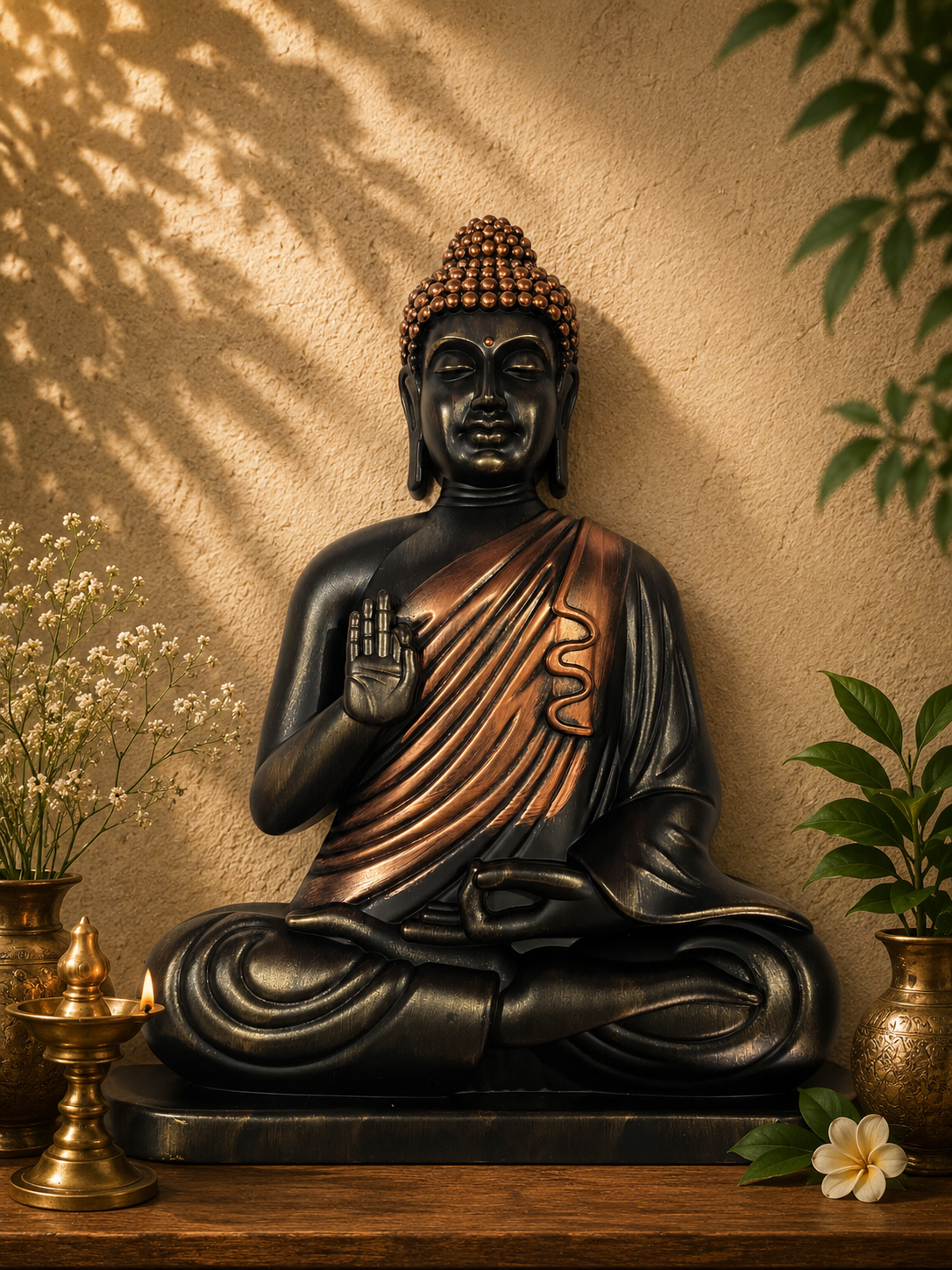 Buddha 3D wall Decor (Black)