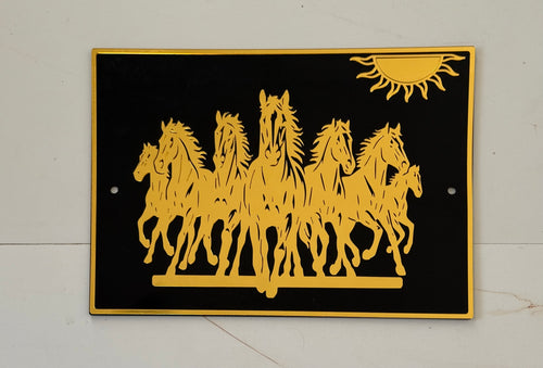 7 Horses Acrylic Frame ( 40cm x 28cm)