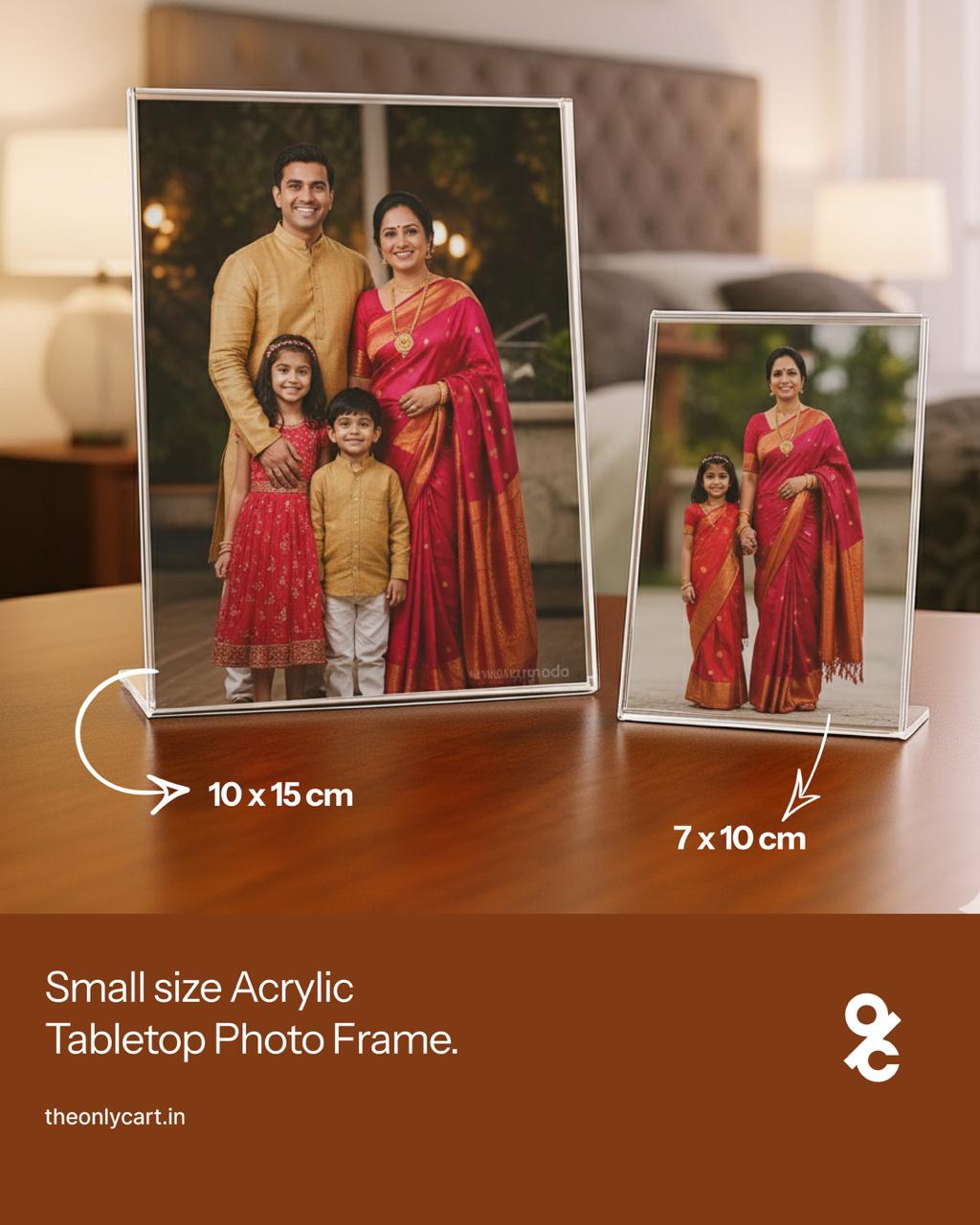 Large Acrylic Tabletop Photo Frame
