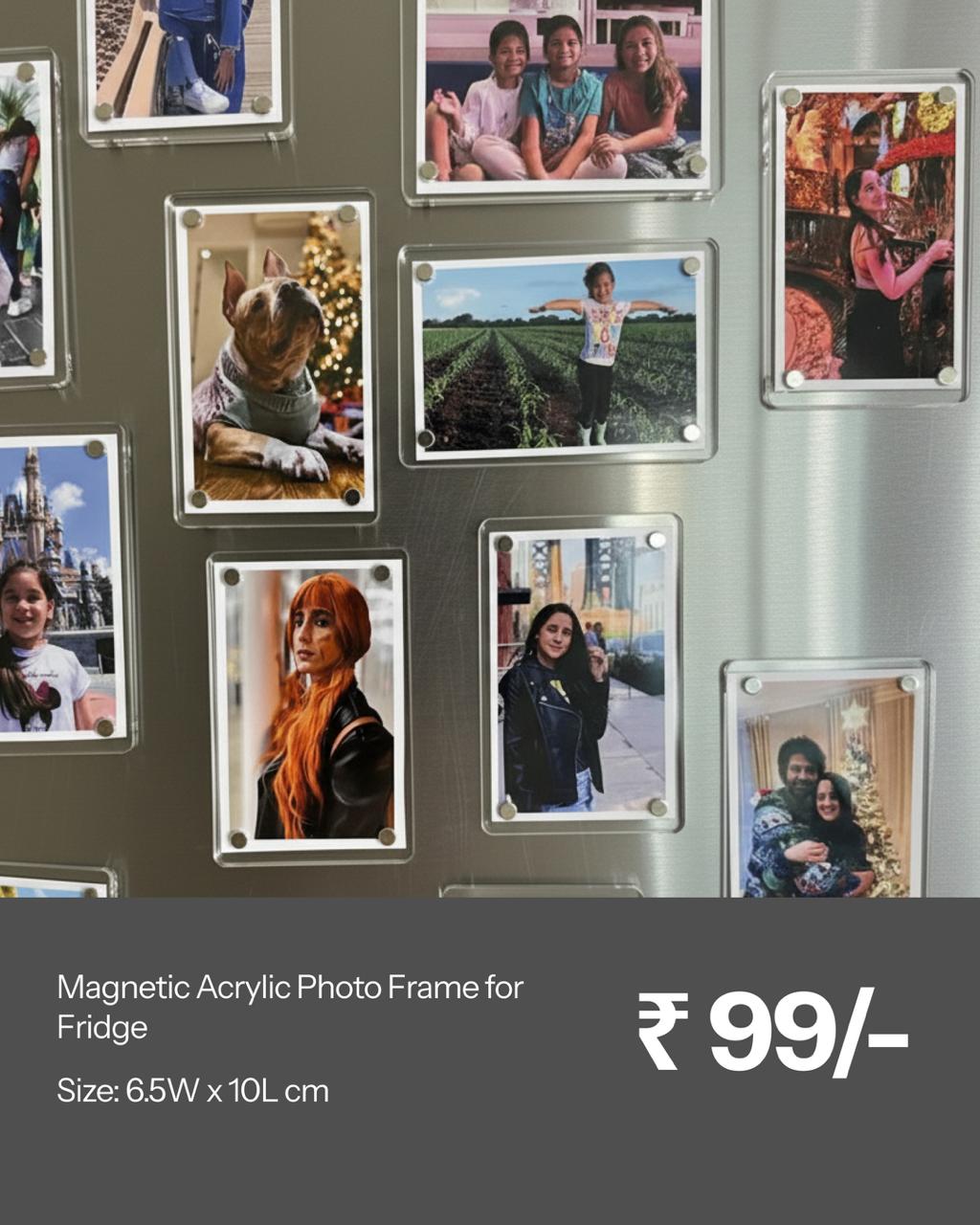 Magnetic Acrylic Photo Frame for Fridge