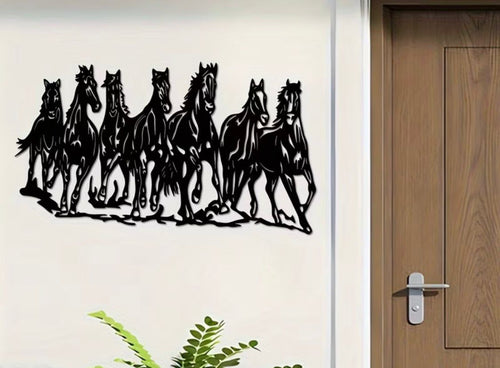 7 Horses Acrylic Frame